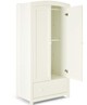 Mia 4 Piece Cotbed with Dresser Changer, Wardrobe, and Essential Fibre Mattress Set- White image number 7